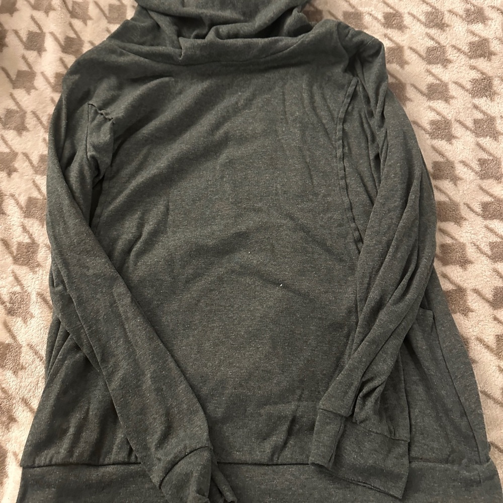 Nursing Friendly Cozy Dark Gray Women's Sweater
